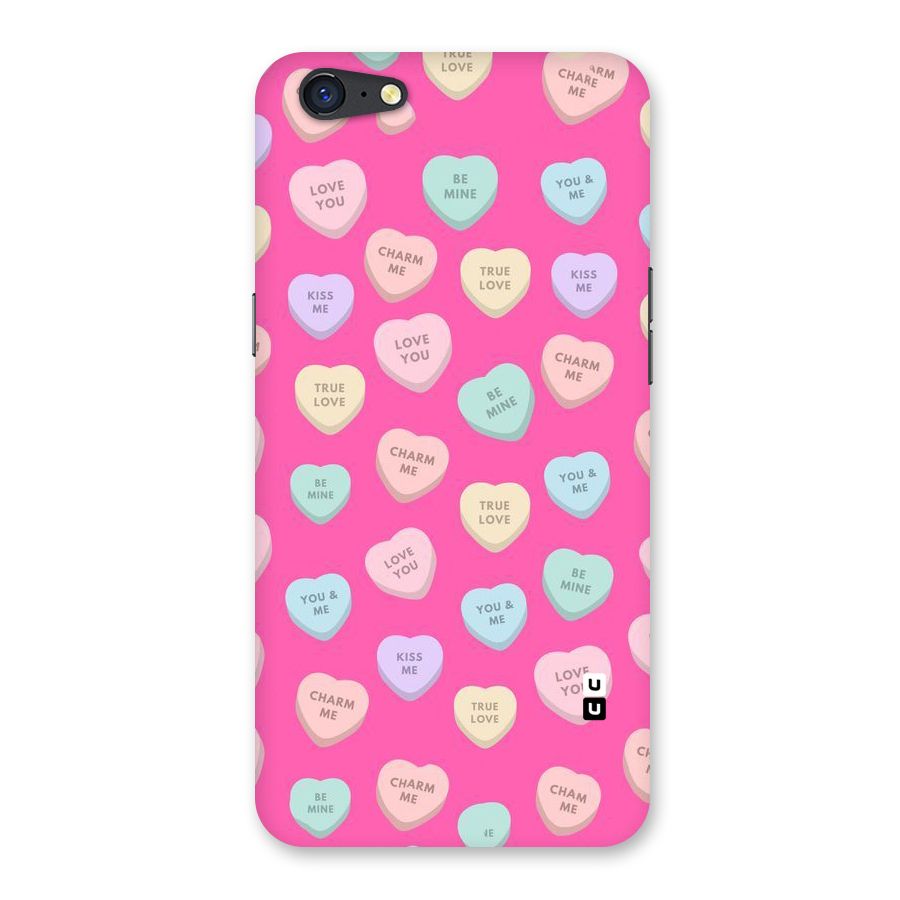 Be Mine Hearts Pattern Back Case for Oppo A71