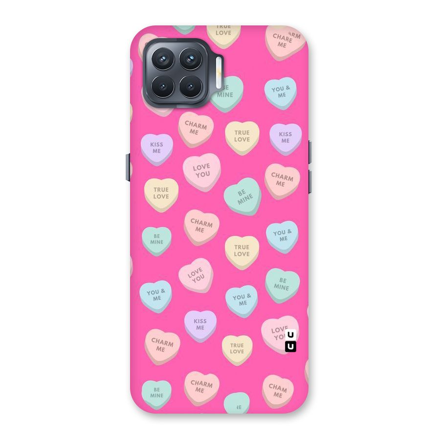 Be Mine Hearts Pattern Back Case for Oppo F17 Pro