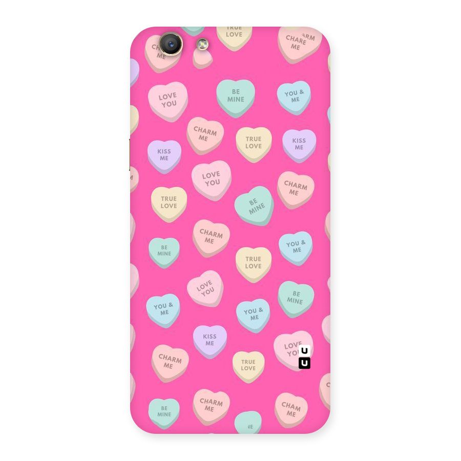 Be Mine Hearts Pattern Back Case for Oppo F1s