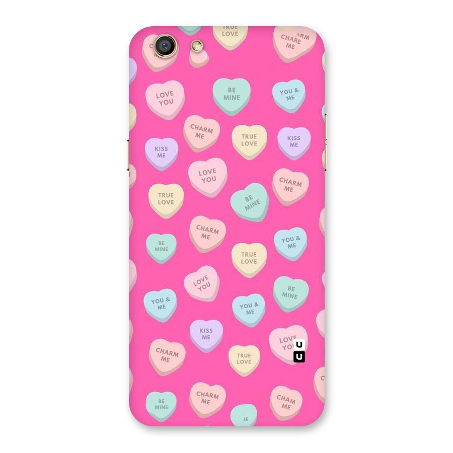 Be Mine Hearts Pattern Back Case for Oppo F3