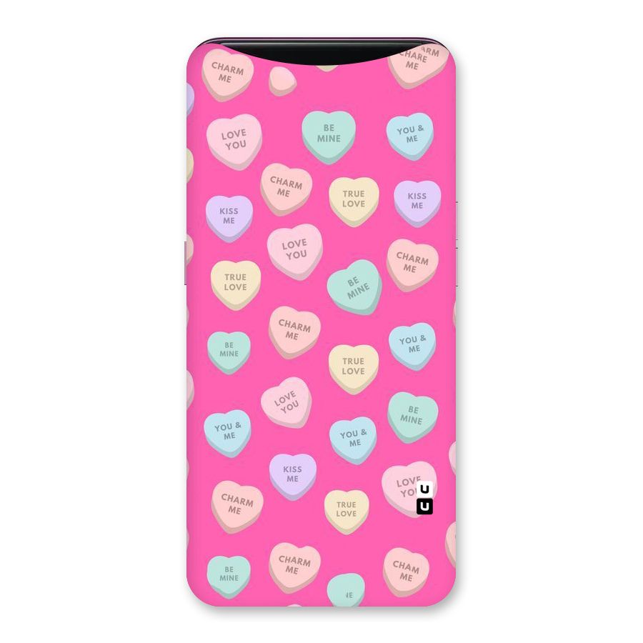 Be Mine Hearts Pattern Back Case for Oppo Find X