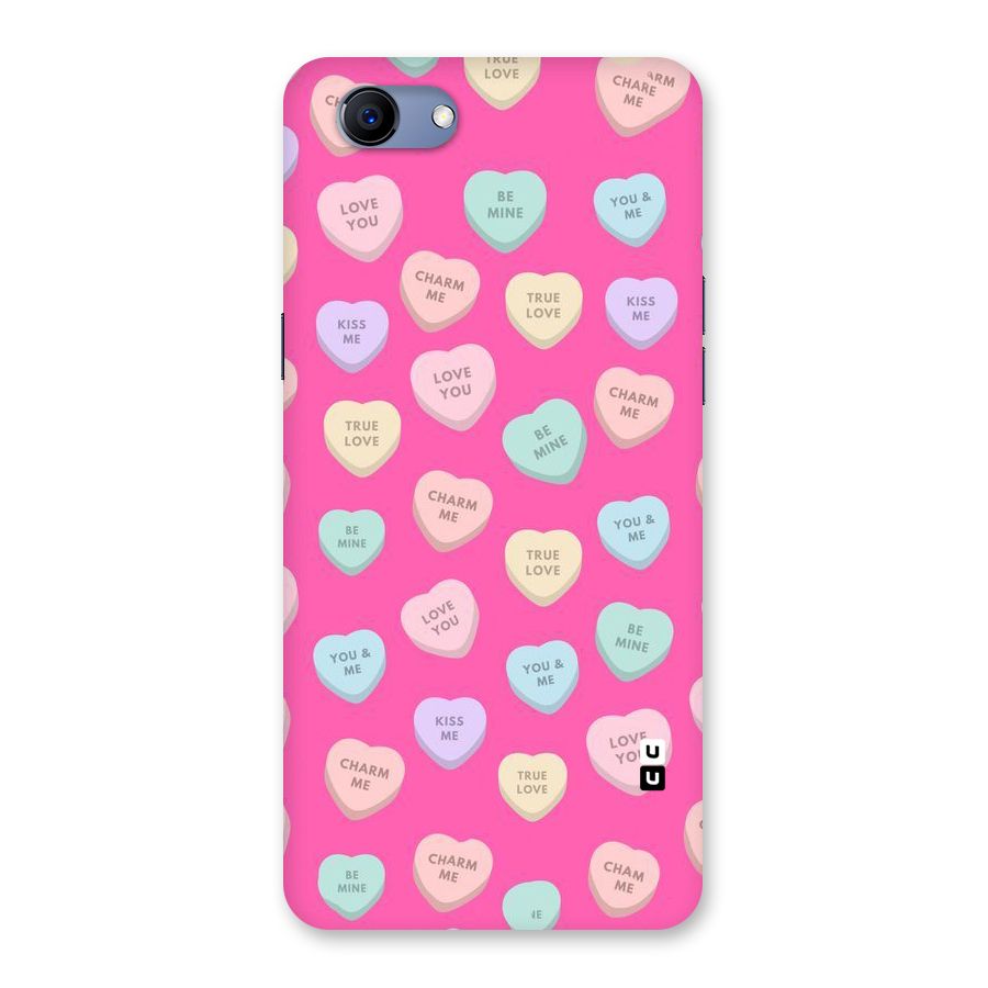 Be Mine Hearts Pattern Back Case for Oppo Realme 1