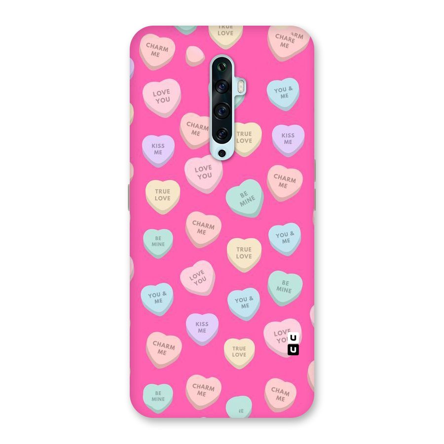 Be Mine Hearts Pattern Back Case for Oppo Reno2 F