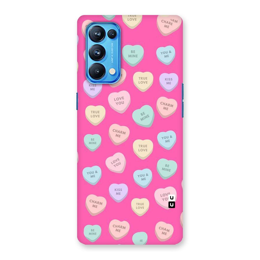 Be Mine Hearts Pattern Back Case for Oppo Reno5 Pro 5G