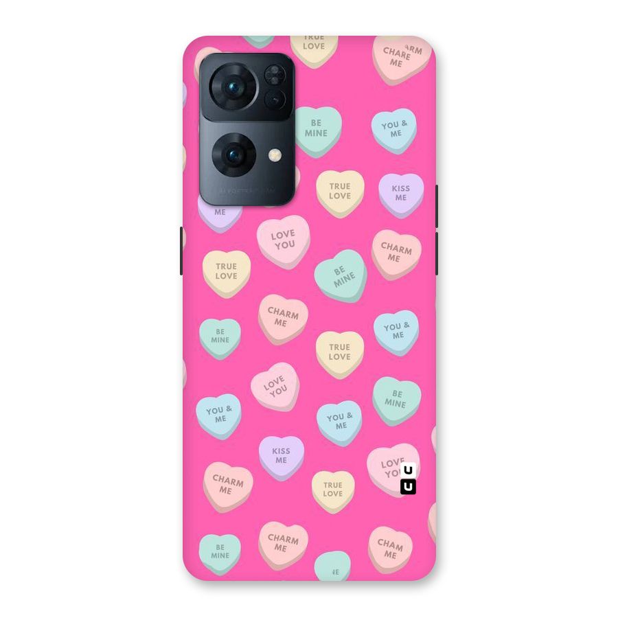 Be Mine Hearts Pattern Back Case for Oppo Reno7 Pro 5G
