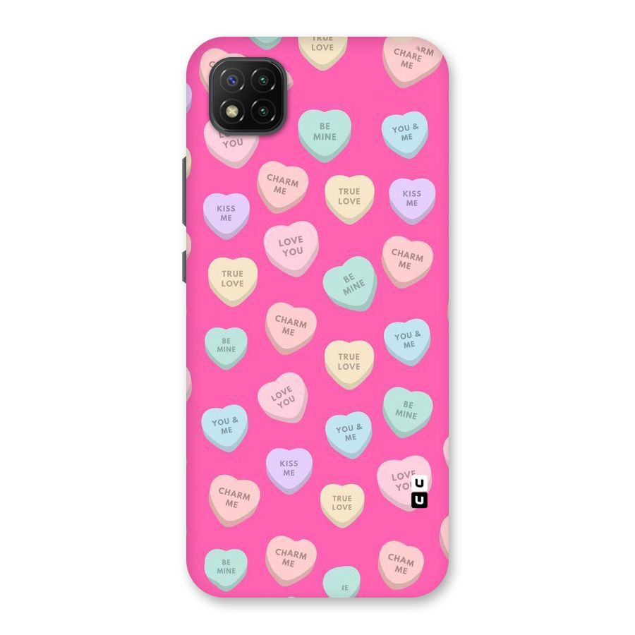 Be Mine Hearts Pattern Back Case for Poco C3