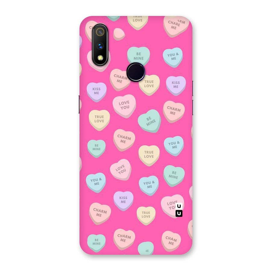 Be Mine Hearts Pattern Back Case for Realme 3 Pro