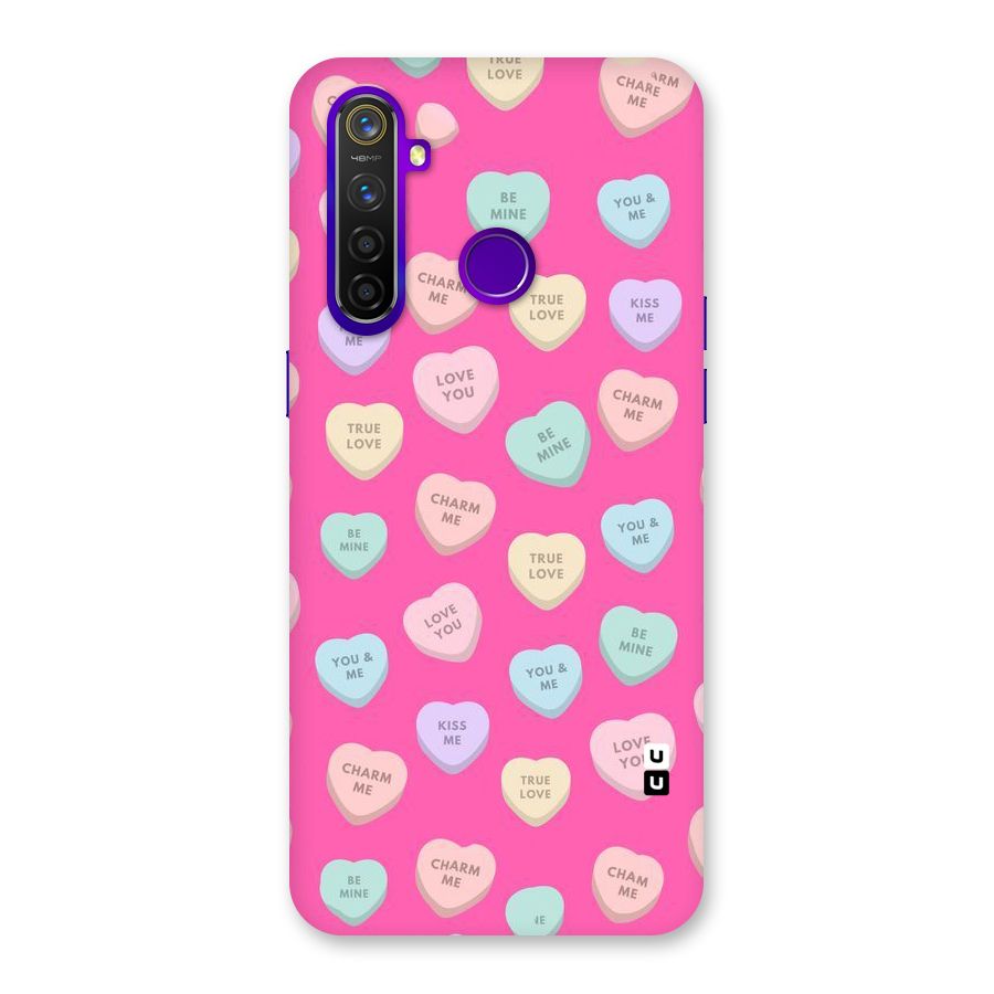 Be Mine Hearts Pattern Back Case for Realme 5 Pro