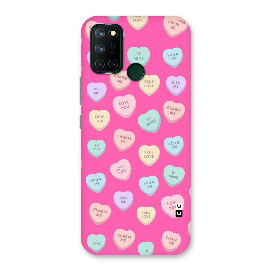 Be Mine Hearts Pattern Back Case for Realme 7i