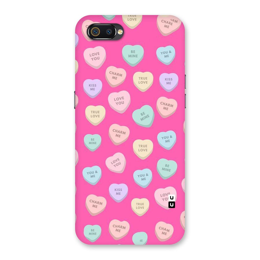 Be Mine Hearts Pattern Back Case for Realme C2