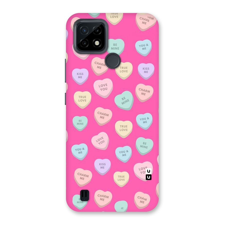 Be Mine Hearts Pattern Back Case for Realme C21