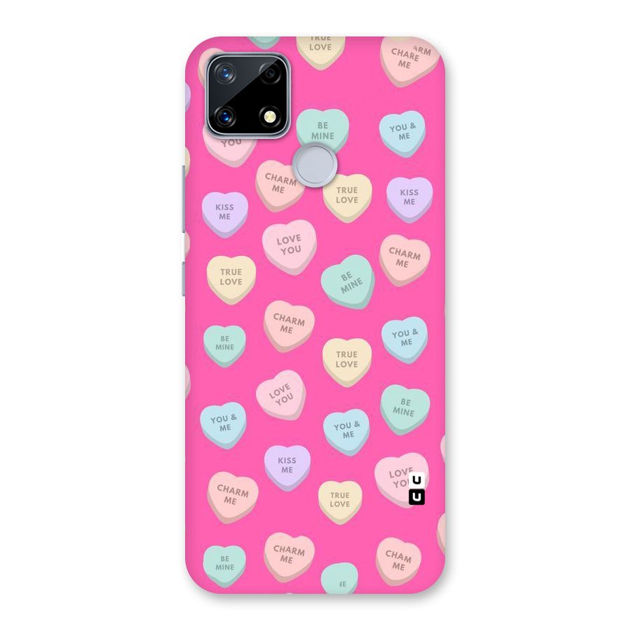 Be Mine Hearts Pattern Back Case for Realme Narzo 20