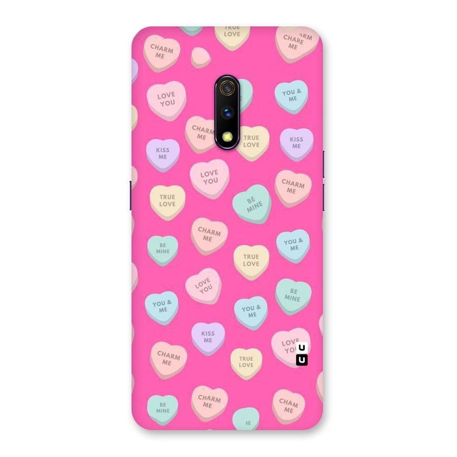 Be Mine Hearts Pattern Back Case for Realme X