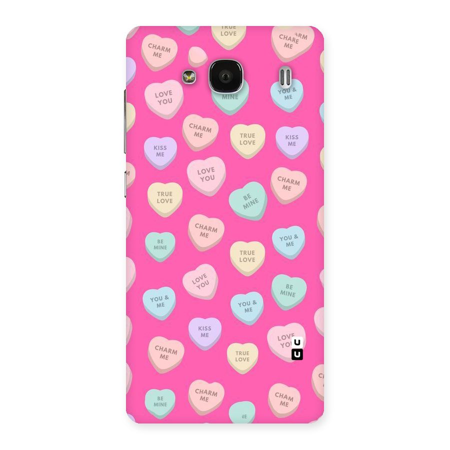 Be Mine Hearts Pattern Back Case for Redmi 2 Prime