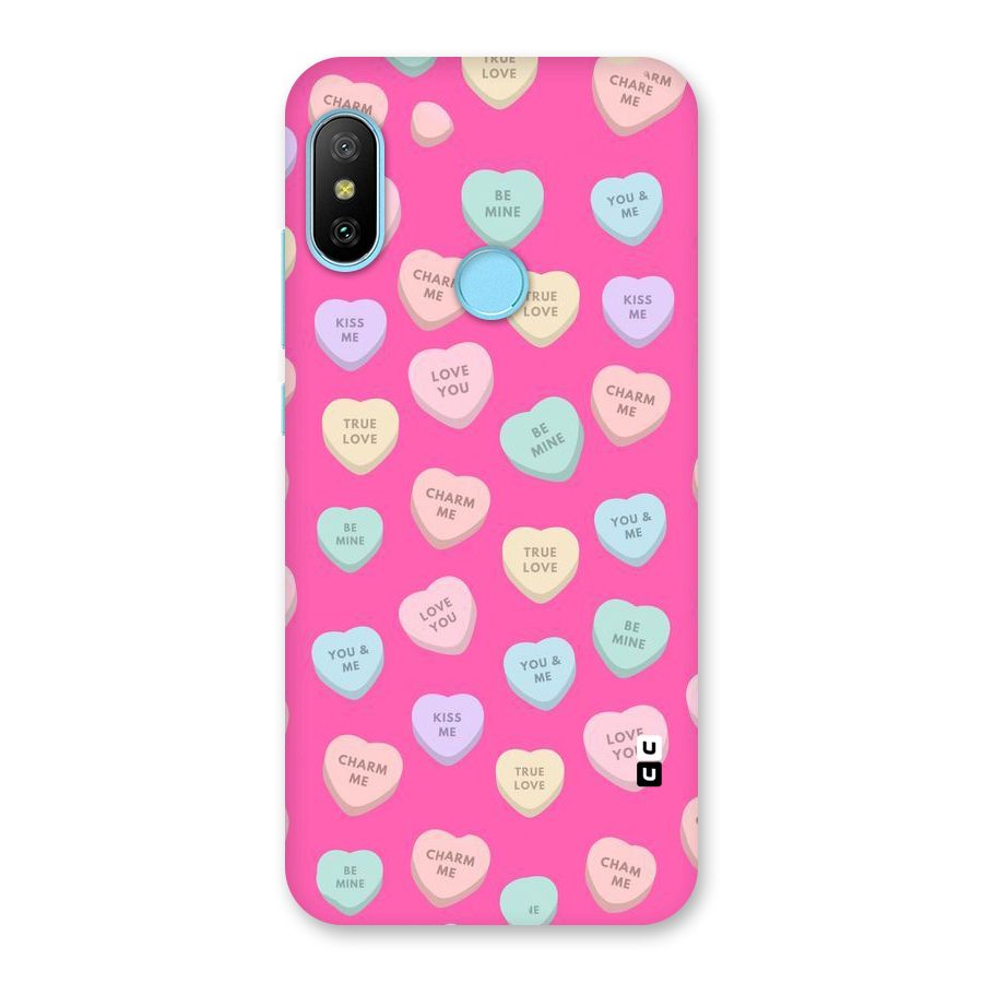 Be Mine Hearts Pattern Back Case for Redmi 6 Pro