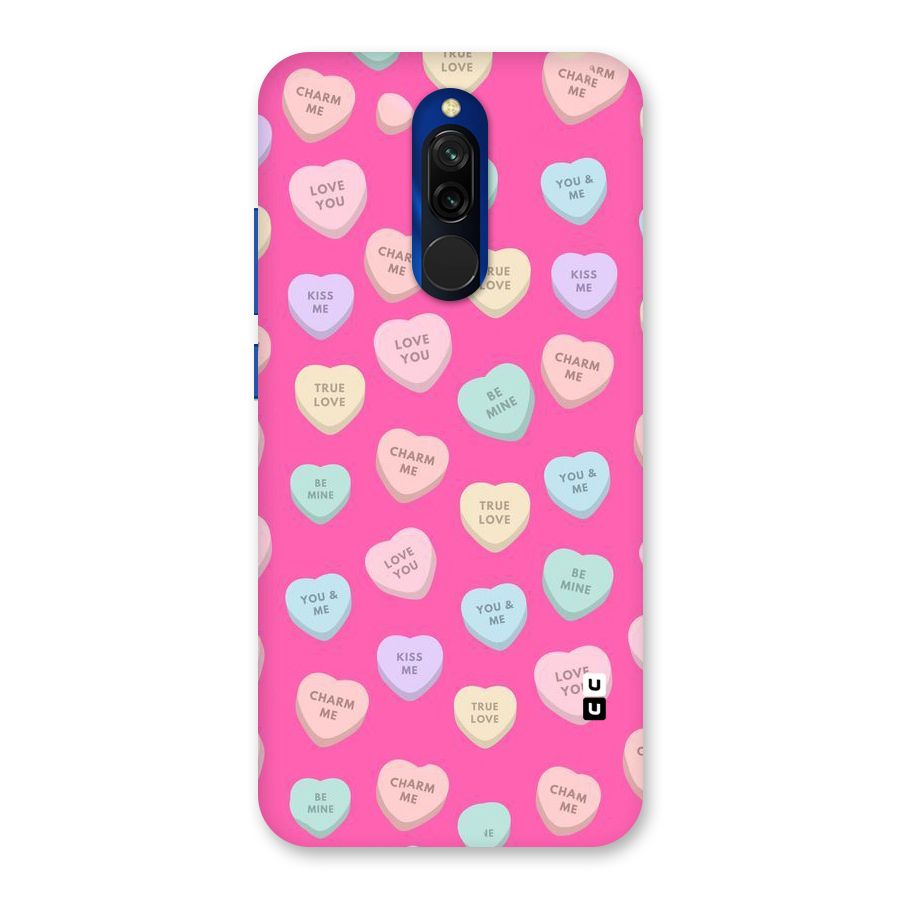 Be Mine Hearts Pattern Back Case for Redmi 8