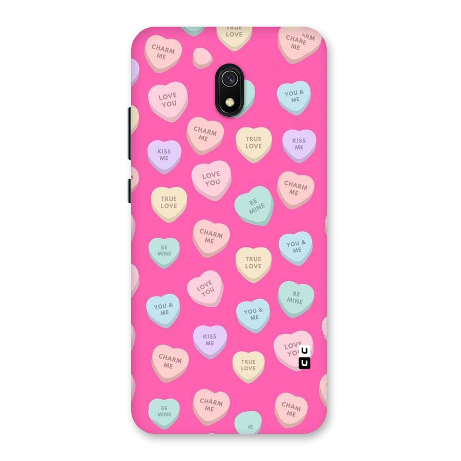 Be Mine Hearts Pattern Back Case for Redmi 8A