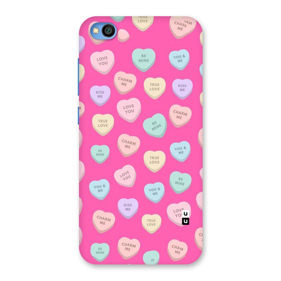 Be Mine Hearts Pattern Back Case for Redmi Go