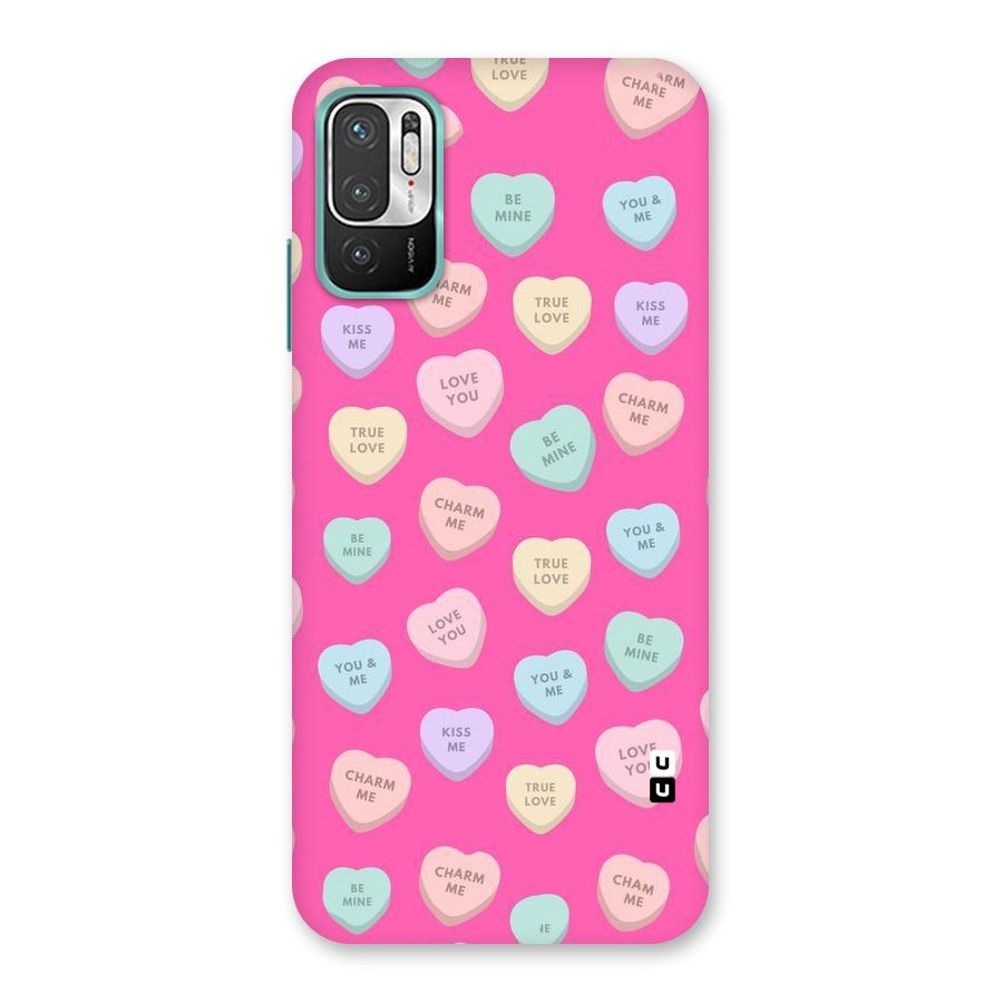 Be Mine Hearts Pattern Back Case for Redmi Note 10T 5G