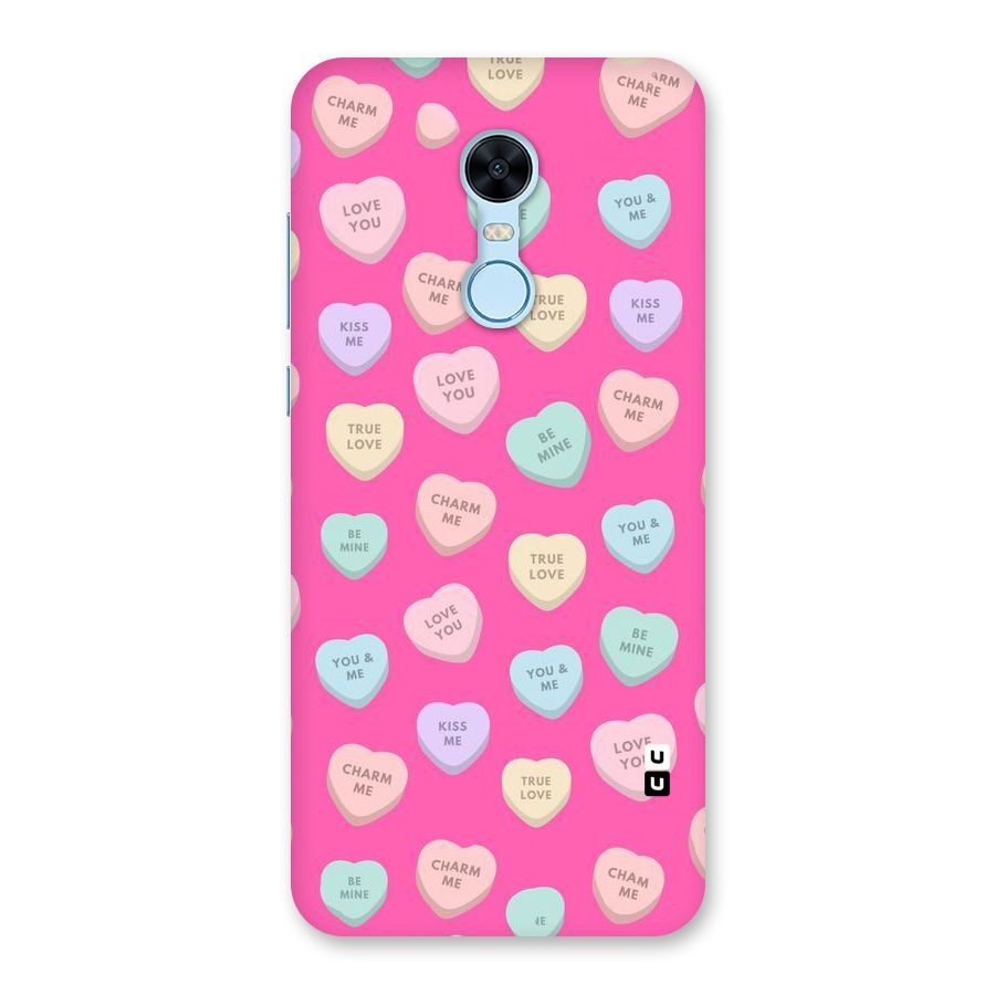 Be Mine Hearts Pattern Back Case for Redmi Note 5
