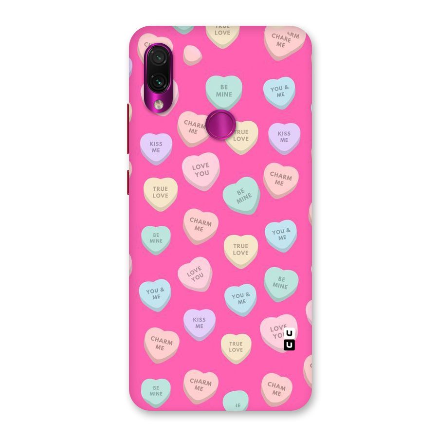 Be Mine Hearts Pattern Back Case for Redmi Note 7 Pro