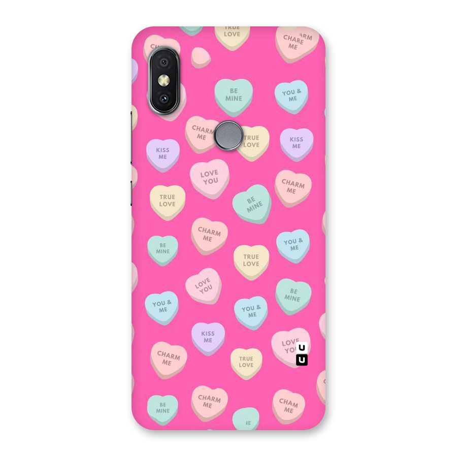 Be Mine Hearts Pattern Back Case for Redmi Y2