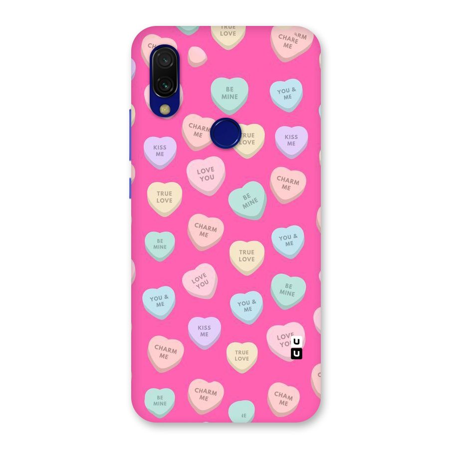 Be Mine Hearts Pattern Back Case for Redmi Y3