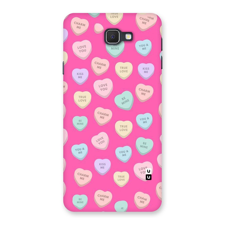 Be Mine Hearts Pattern Back Case for Samsung Galaxy J7 Prime