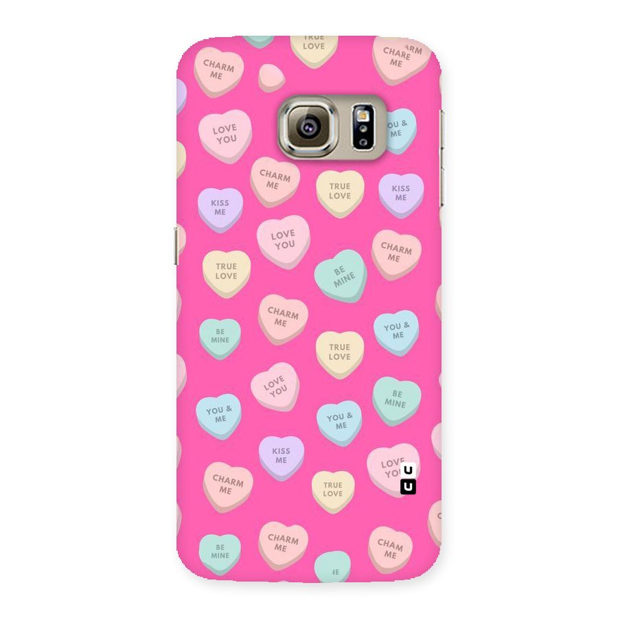 Be Mine Hearts Pattern Back Case for Samsung Galaxy S6 Edge