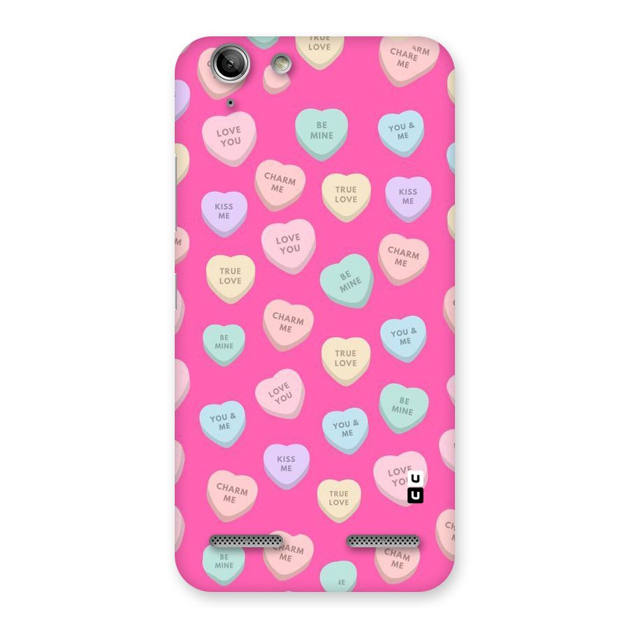 Be Mine Hearts Pattern Back Case for Vibe K5 Plus