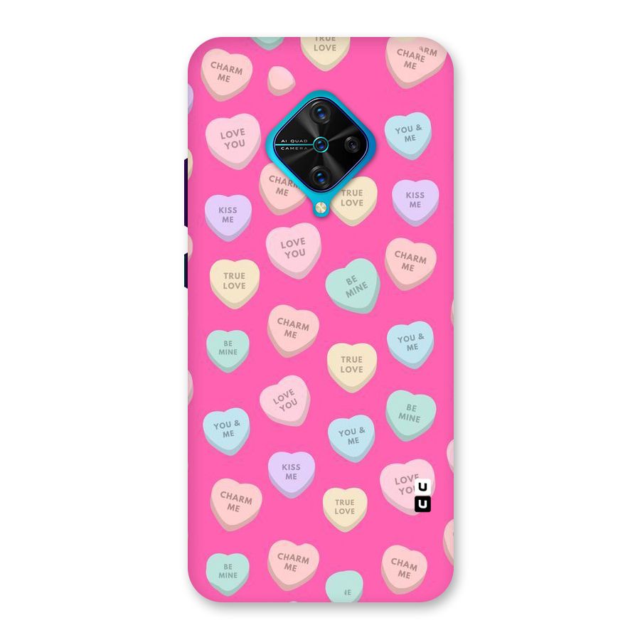 Be Mine Hearts Pattern Back Case for Vivo S1 Pro