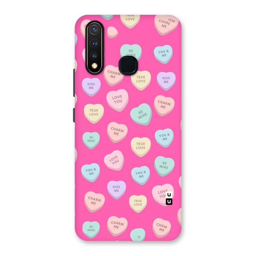 Be Mine Hearts Pattern Back Case for Vivo U20