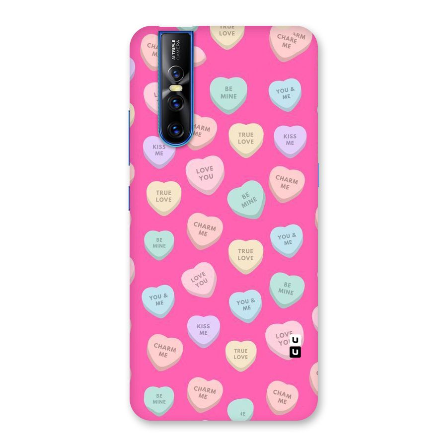 Be Mine Hearts Pattern Back Case for Vivo V15 Pro