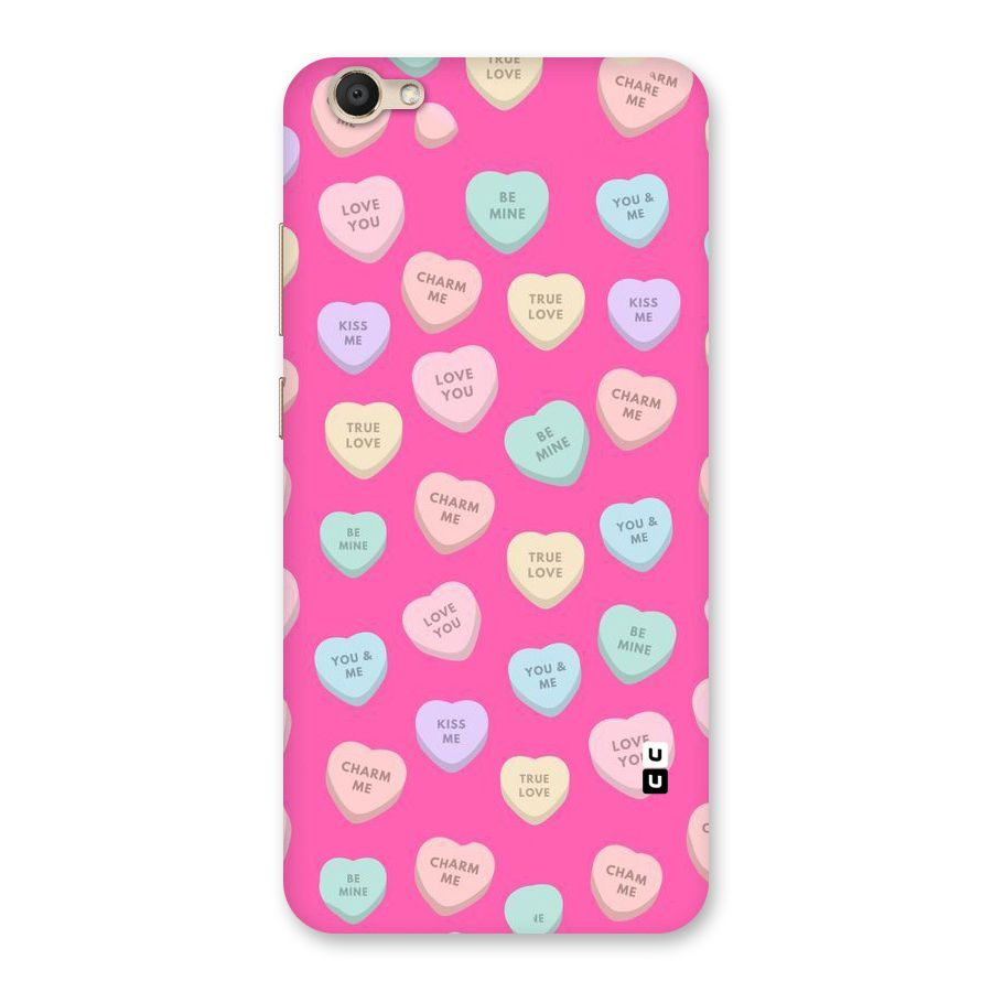 Be Mine Hearts Pattern Back Case for Vivo V5