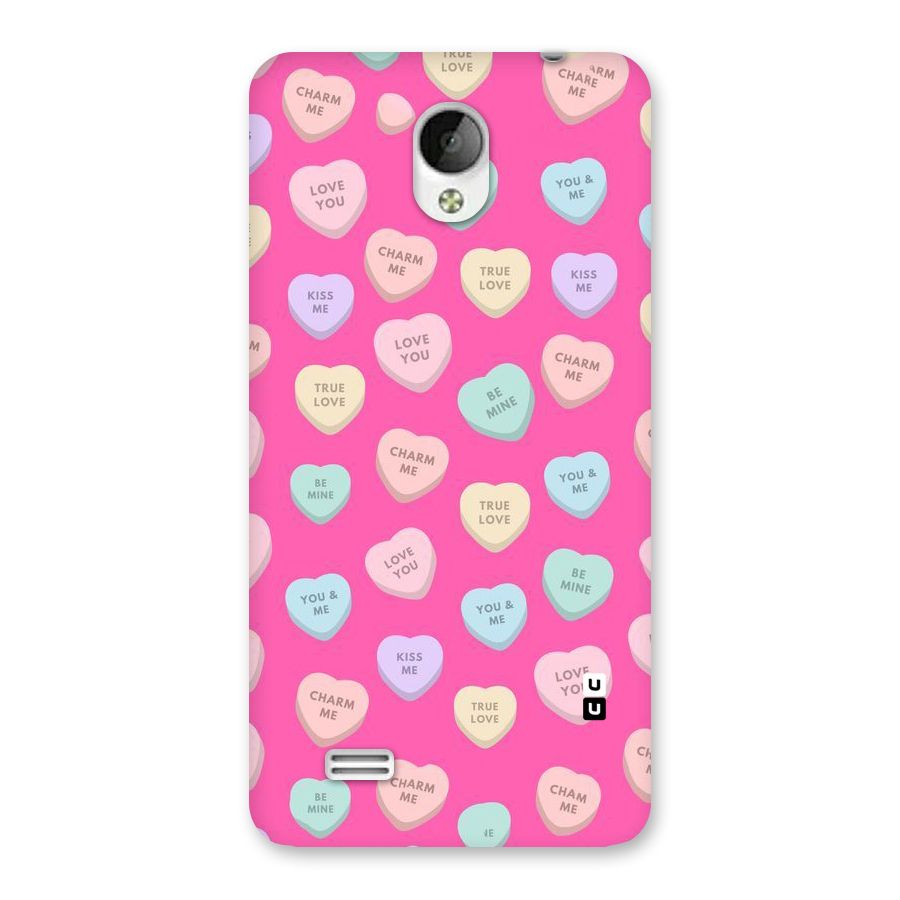 Be Mine Hearts Pattern Back Case for Vivo Y21