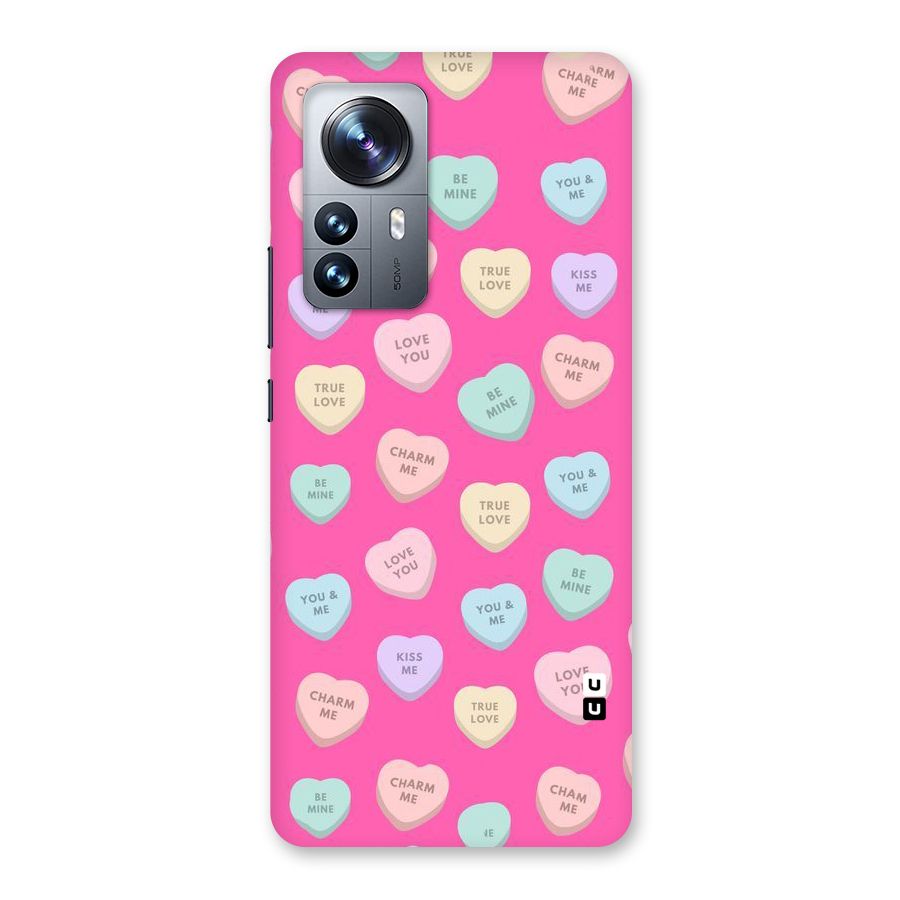 Be Mine Hearts Pattern Back Case for Xiaomi 12 Pro
