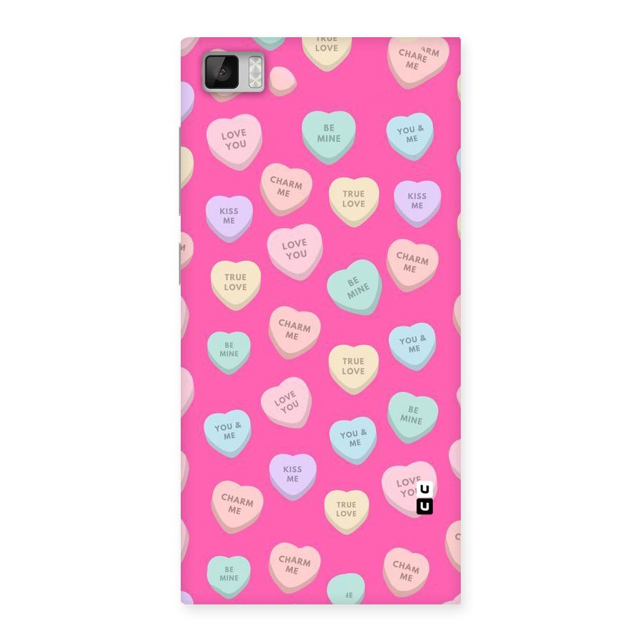 Be Mine Hearts Pattern Back Case for Xiaomi Mi3