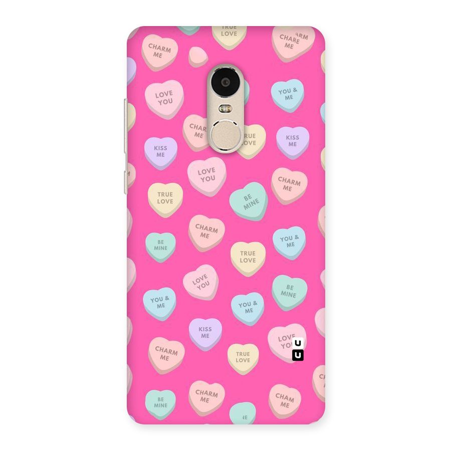 Be Mine Hearts Pattern Back Case for Xiaomi Redmi Note 4