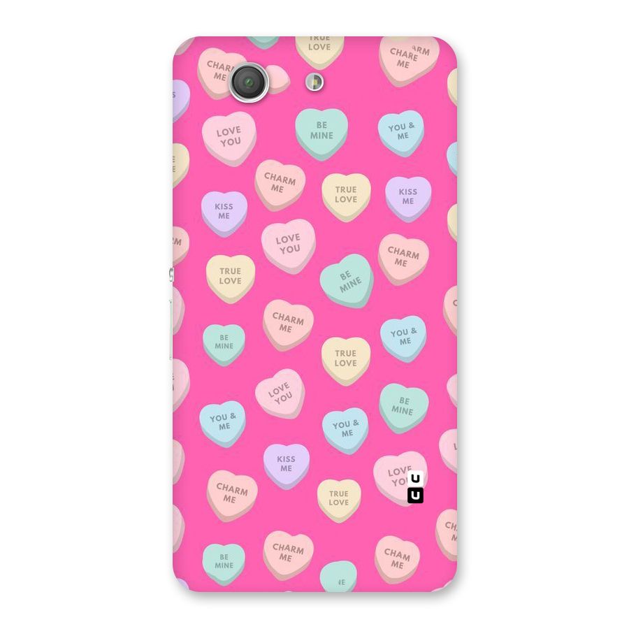 Be Mine Hearts Pattern Back Case for Xperia Z3 Compact