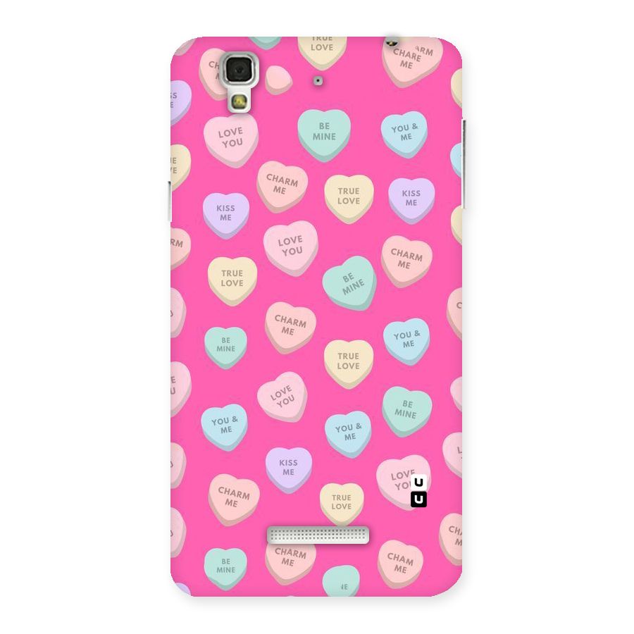 Be Mine Hearts Pattern Back Case for Yu Yureka