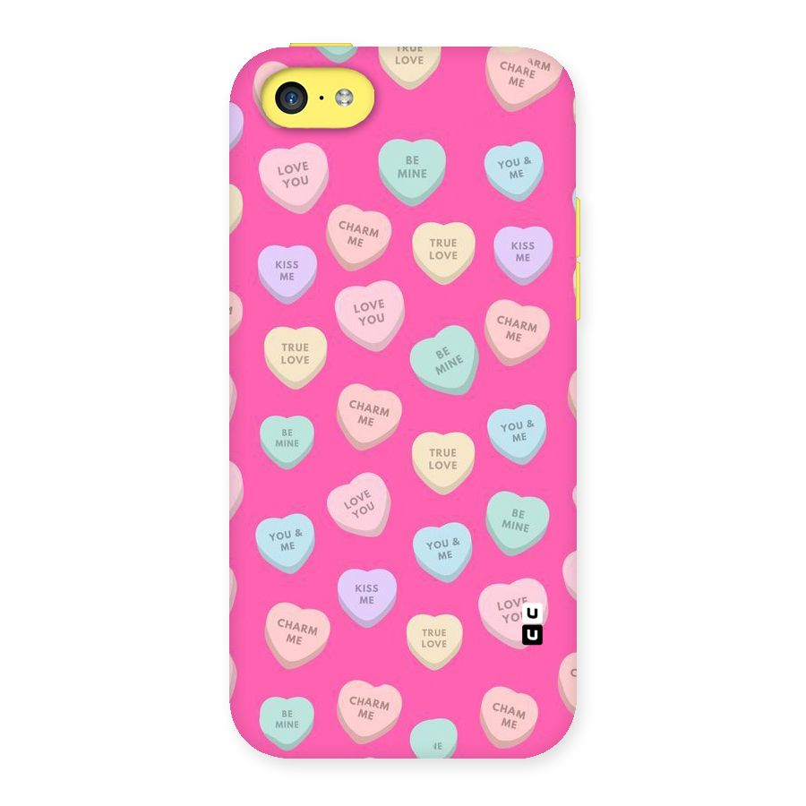 Be Mine Hearts Pattern Back Case for iPhone 5C