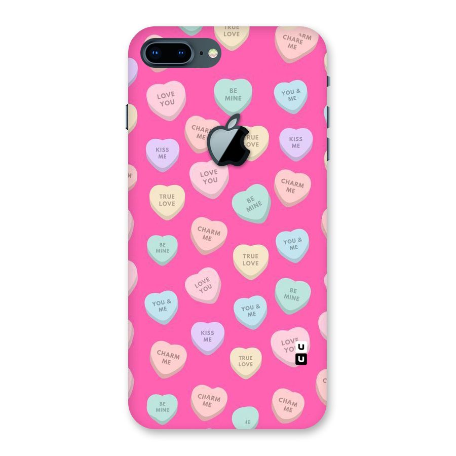 Be Mine Hearts Pattern Back Case for iPhone 7 Plus Apple Cut