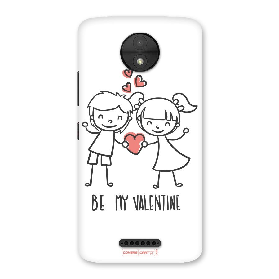 Be My Valentine Back Case for Moto C