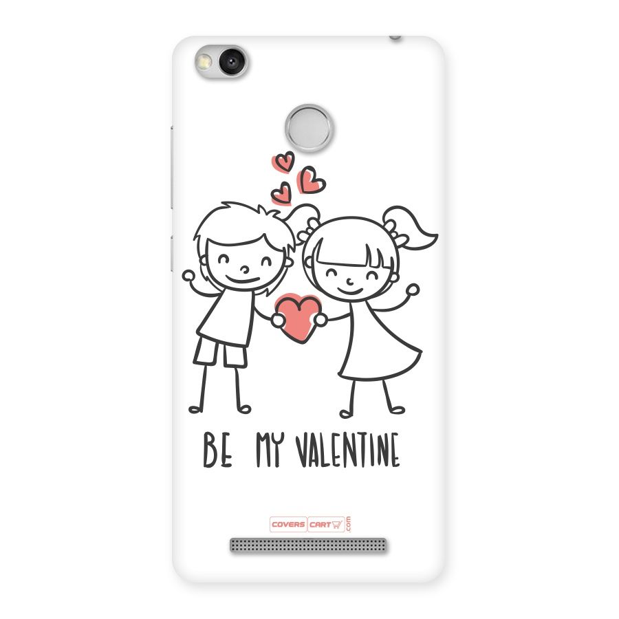 Be My Valentine Back Case for Redmi 3S Prime