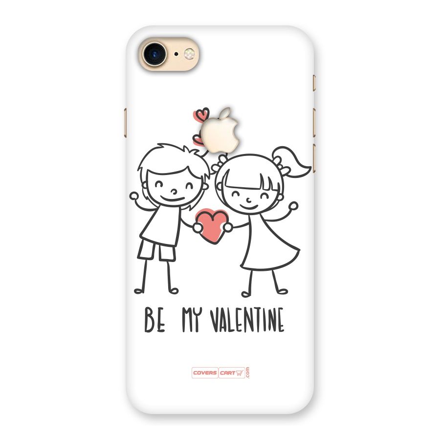 Be My Valentine Back Case for iPhone 7 Apple Cut