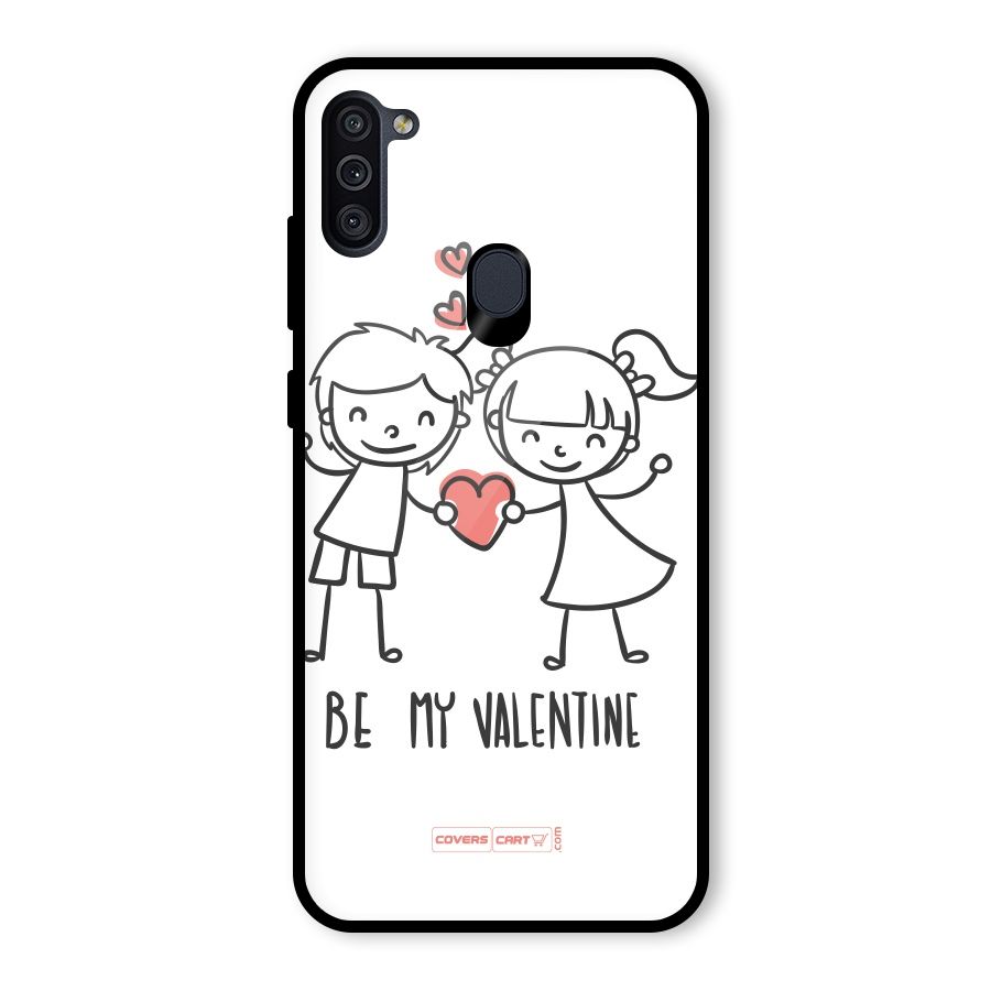 Be My Valentine Glass Back Case for Galaxy M11