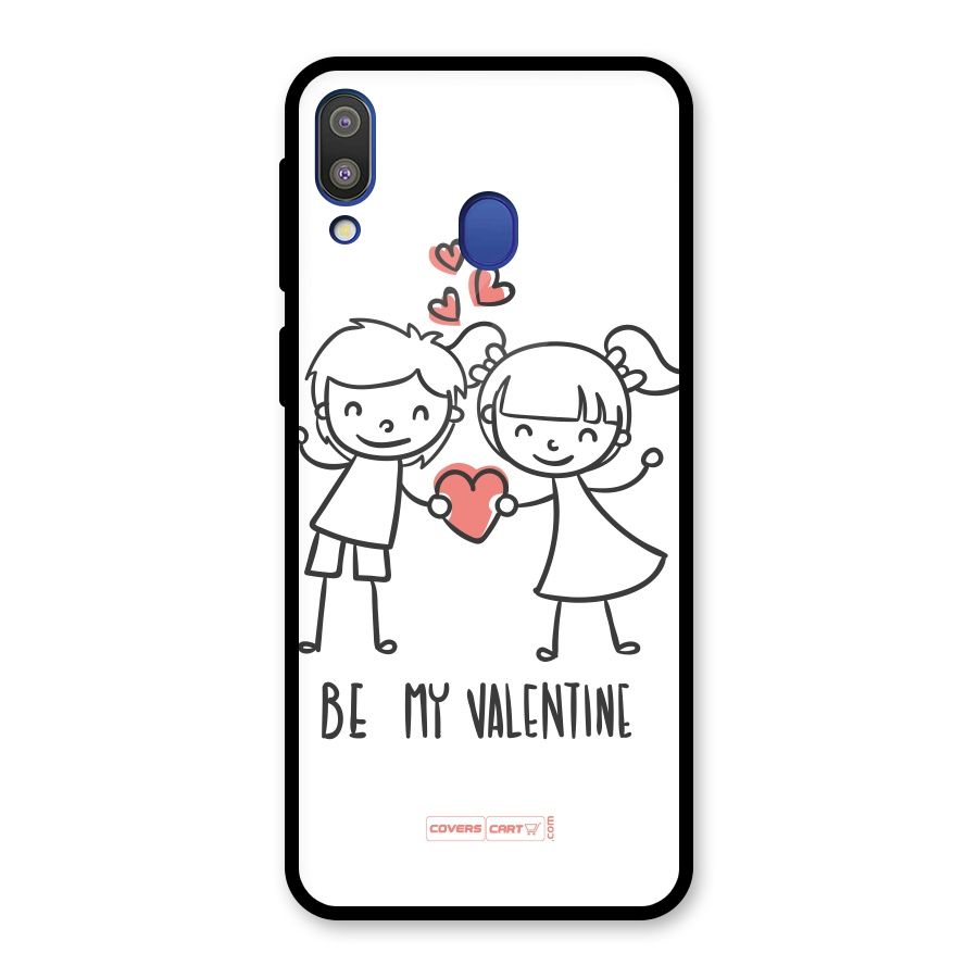 Be My Valentine Glass Back Case for Galaxy M20
