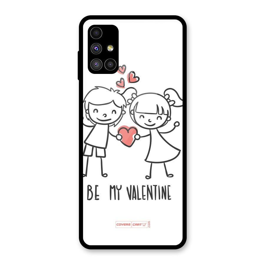 Be My Valentine Glass Back Case for Galaxy M51