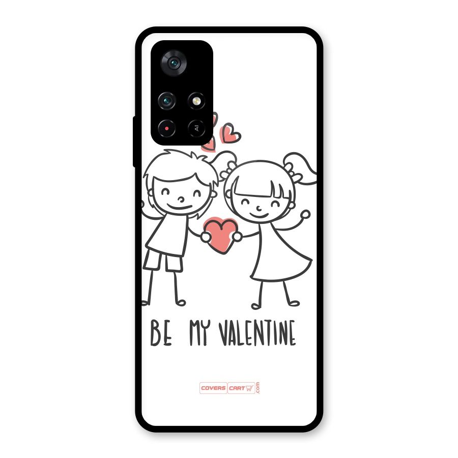 Be My Valentine Glass Back Case for Poco M4 Pro 5G
