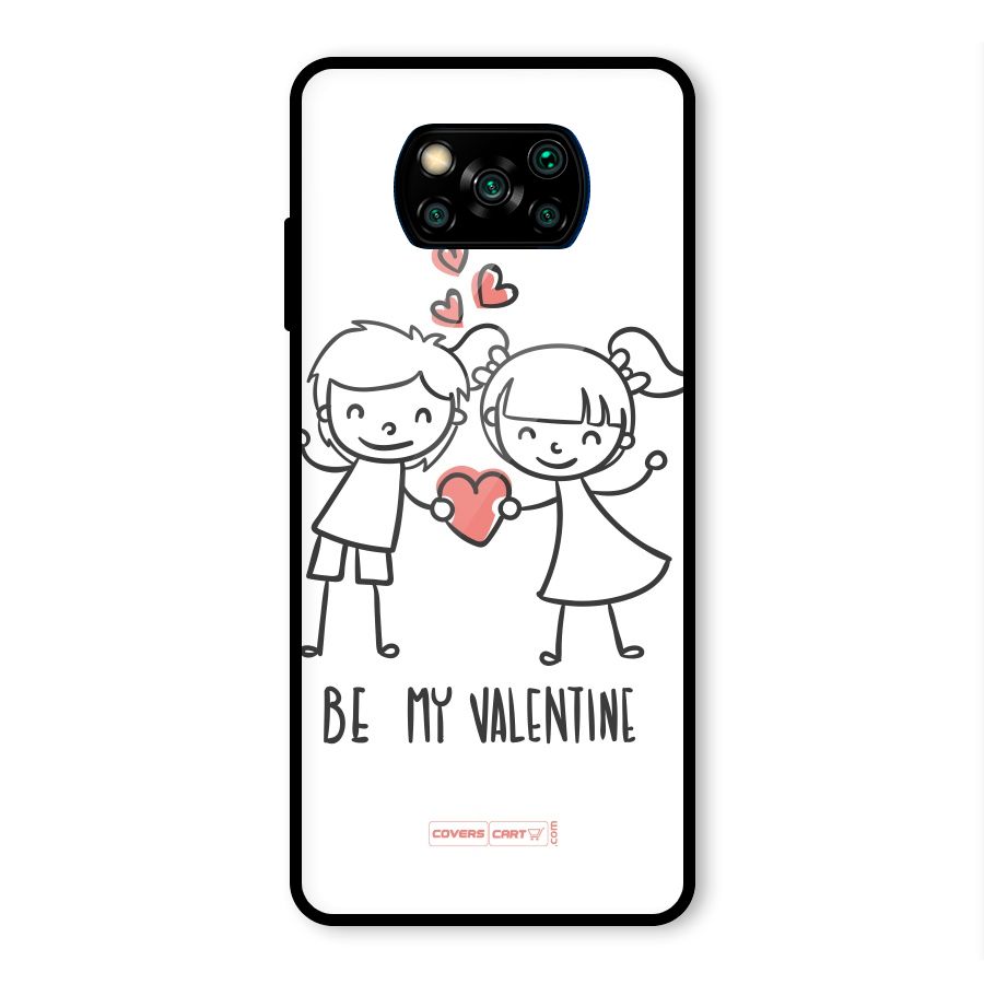 Be My Valentine Glass Back Case for Poco X3 Pro